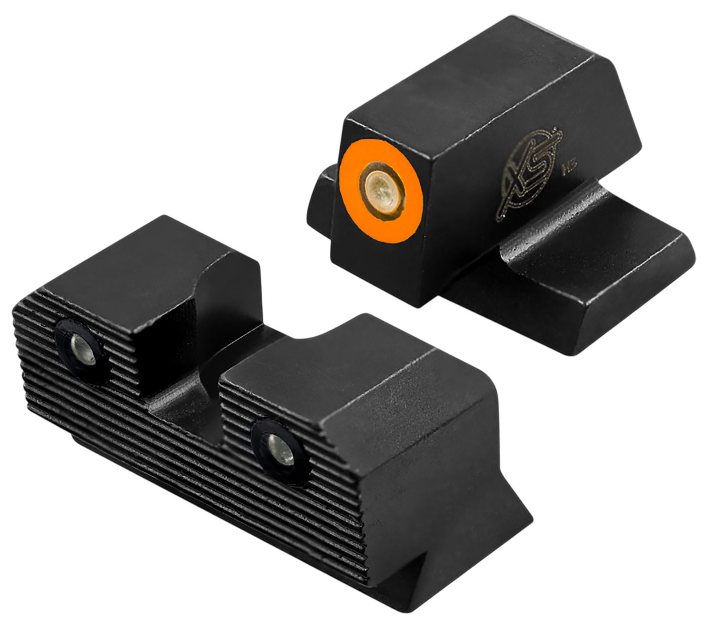 XS Sights SWR209S6N R3D 2.0 Orange Tritium Front/Black Oxide Fits S W Bodyg