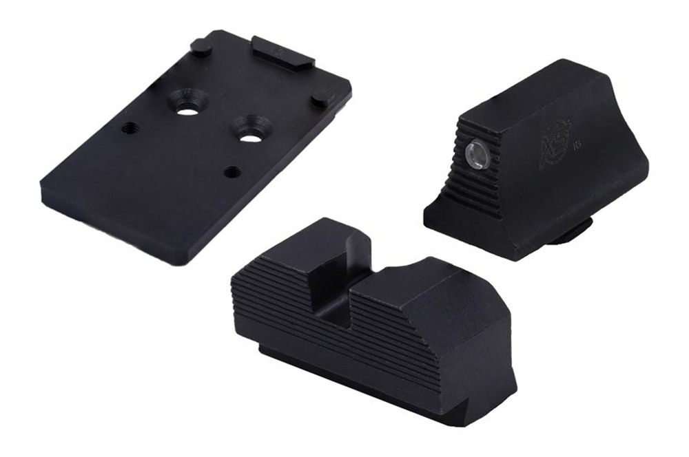 XS Sight Systems Glock MOS Optic Mount Bundle for RMR Tritium Black