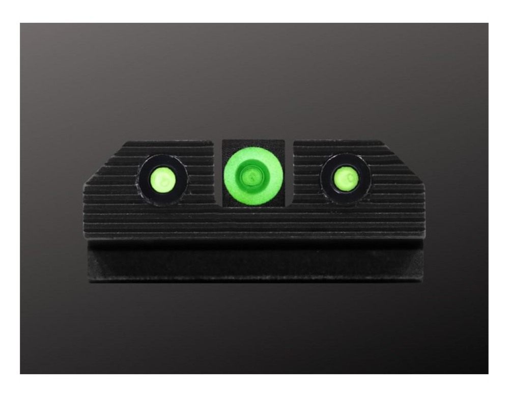 XS Sights GLR201P6G R3D 2.0 Night fits Glock Black | Green Tritium Outline view 2