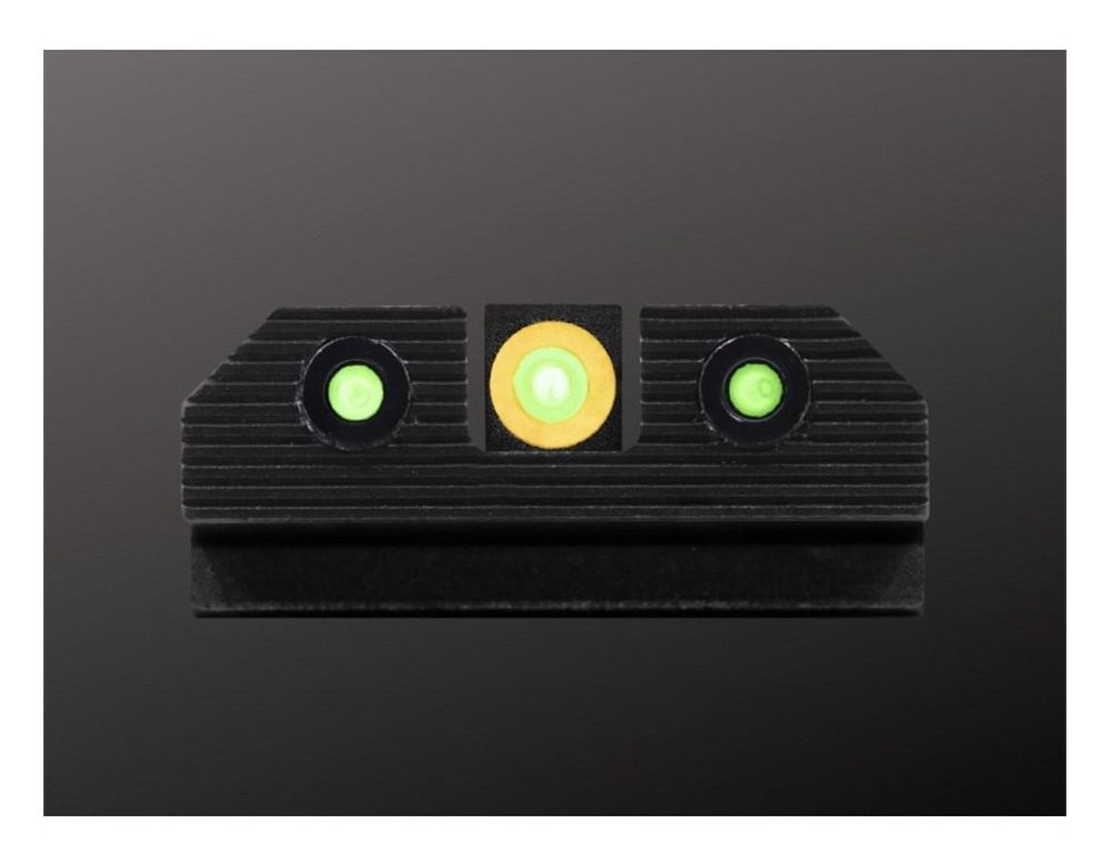 XS Sights GLR203P6N R3D 2.0 Night fits Glock Black | Green Tritium Orange O