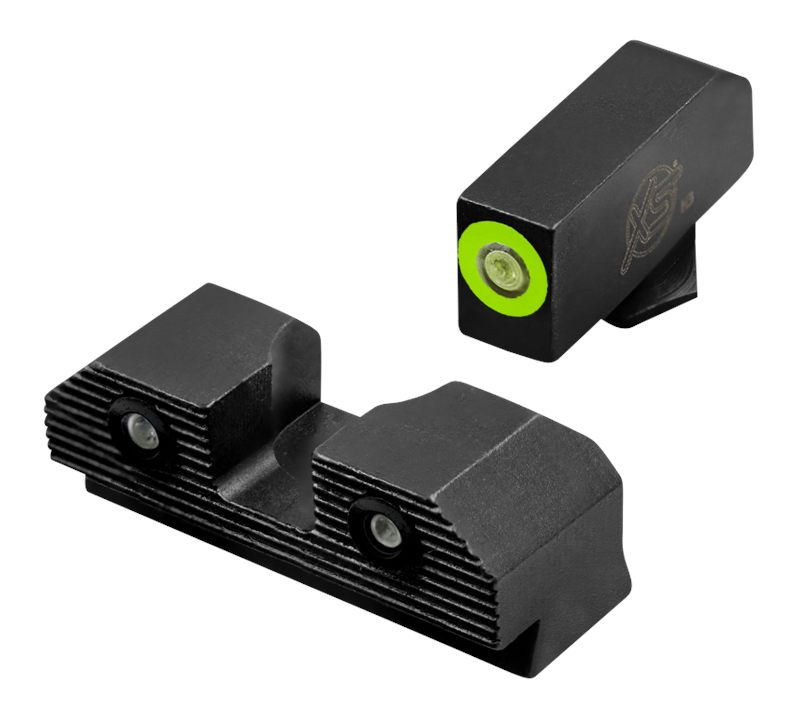 XS Sights GLR203P6G R3D 2.0 Night fits Glock Black | Green Tritium Outline view 2