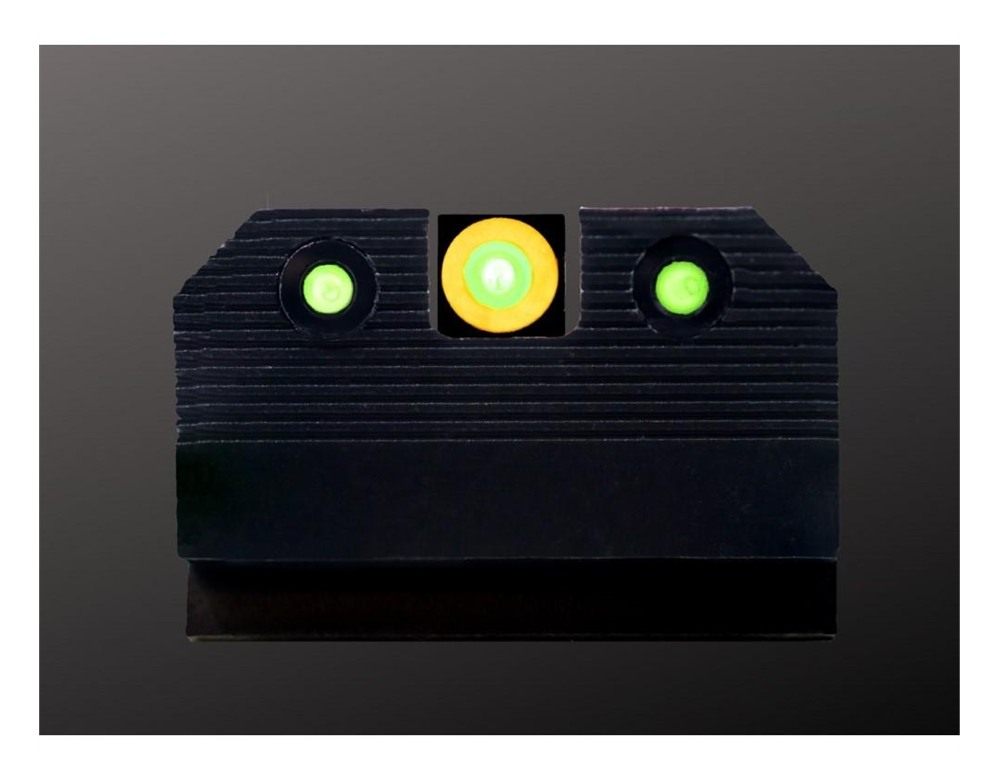 XS Sight Systems GLR204P6N R3D 2.0 Night Set Orange Tritium Front/Black Oxi view 2