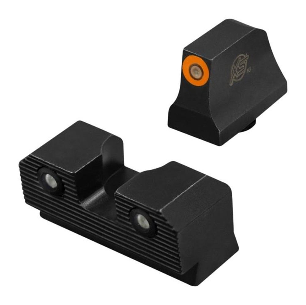 XS Sight Systems GLR204P6N R3D 2.0 Night Set Orange Tritium Front/Black Oxi view 3