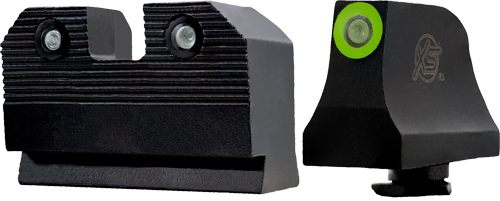 XS Sights GLR204P6G R3D 2.0 Night Set Green Tritium Front/Black Oxide Compa view 4