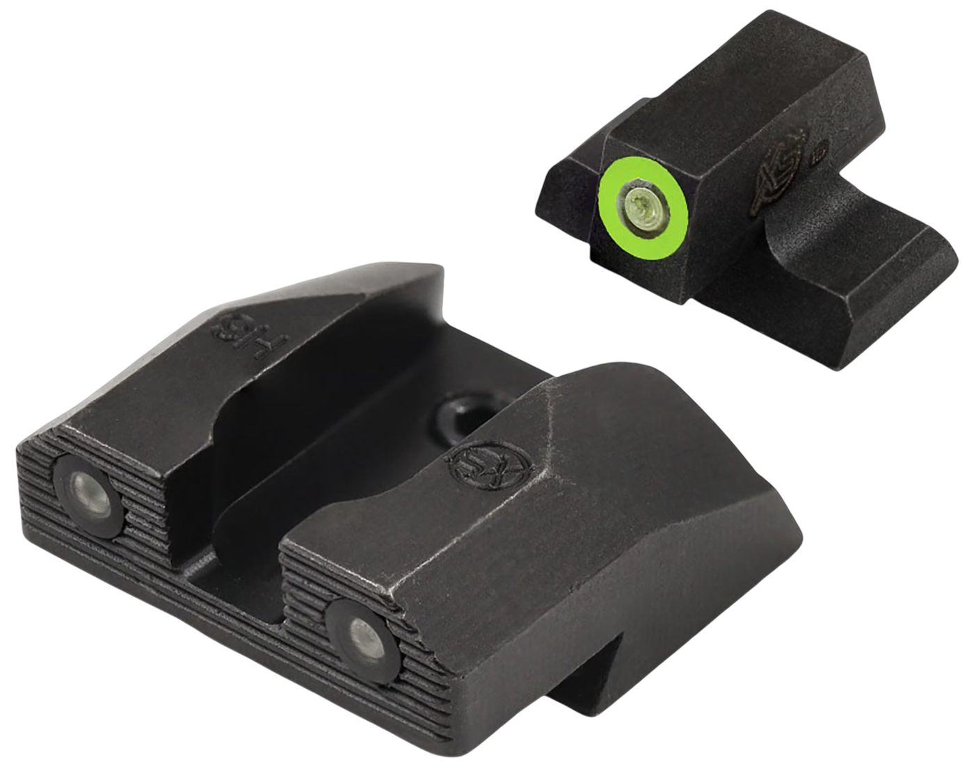 XS Sights SPR202P6G R3D 2.0 Night Set Green Tritium Front/Black Oxide Fits