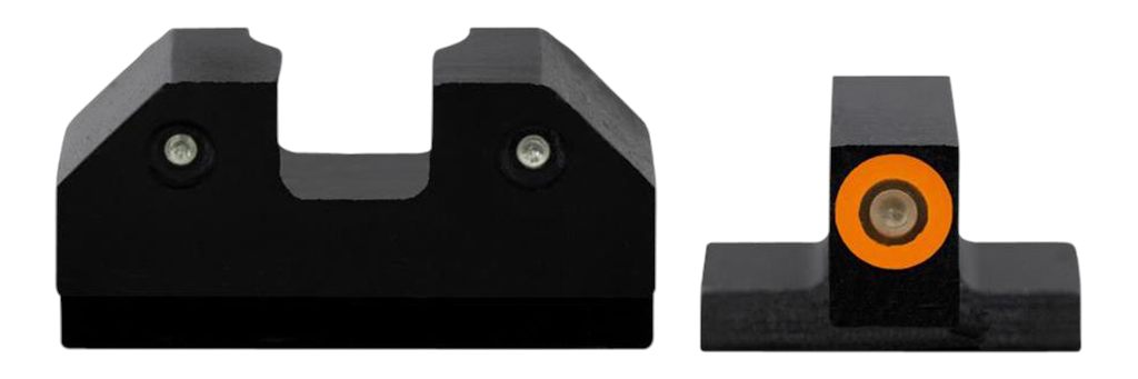 XS Sights CKR002P6N R3D Night Canik Black | Green Tritium Orange Outline Fr