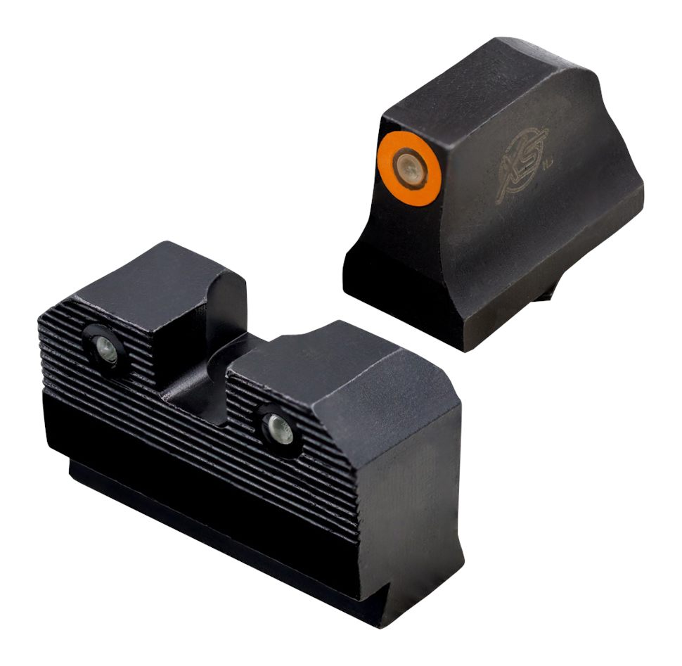 XS Sights GLR021P6N R3D Night fits Glock Black | Green Tritium Orange Outli