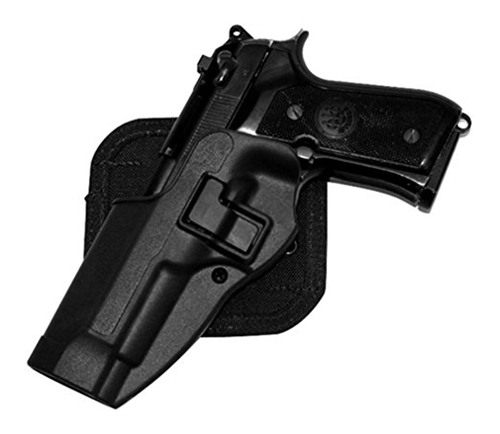 BlackHawk CQC Carbon Fiber Holster Matte Finish Beretta 92 / 96, BLACK, LH view 4