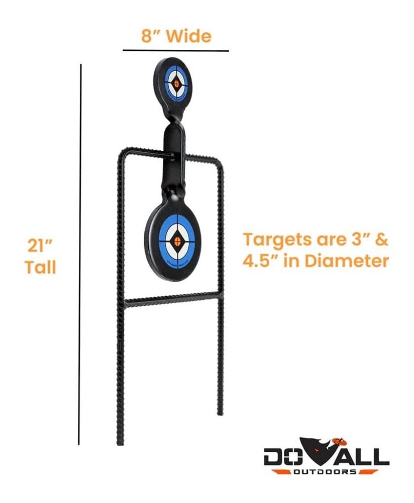 Do All Traps Steel Target Reactive Handgun Rebar Spinner