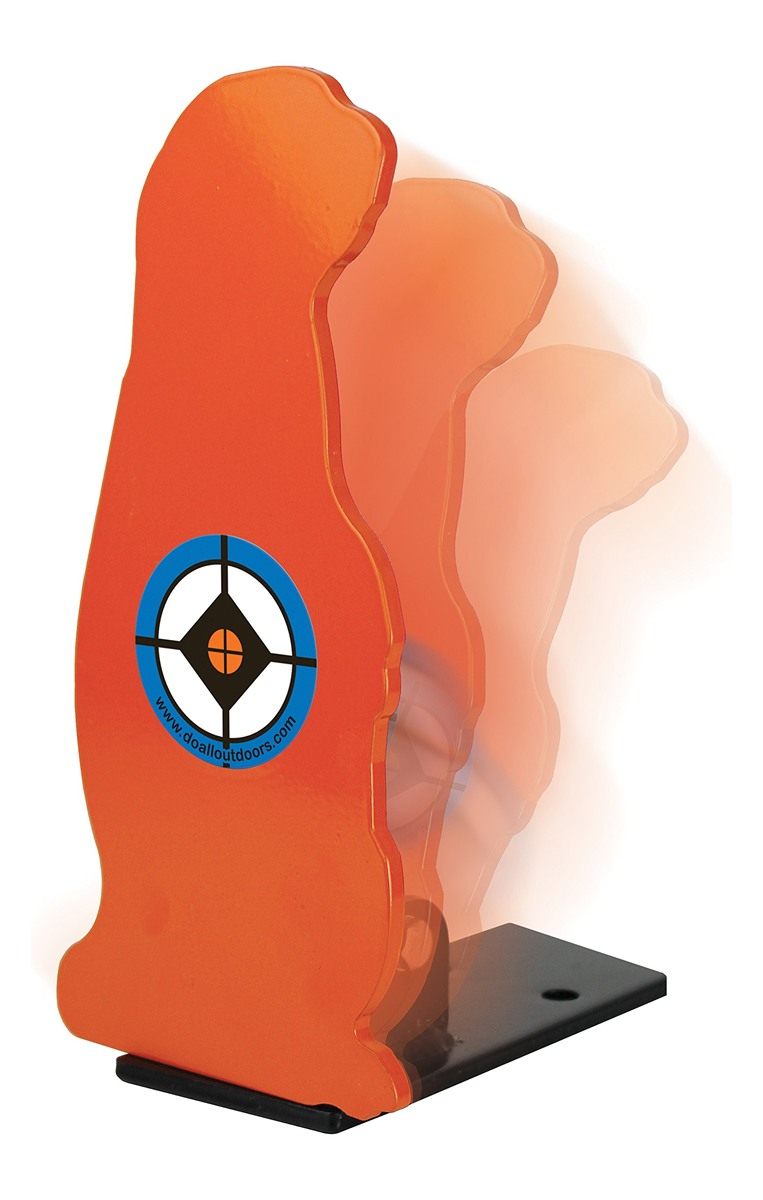 Do All Outdoors Prairie Popper Pop-Up Steel .22 Shooting Target,Orange