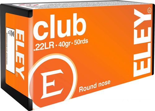 ELEY CLUB 22LR 40GR RN 50RD 100BX/CS