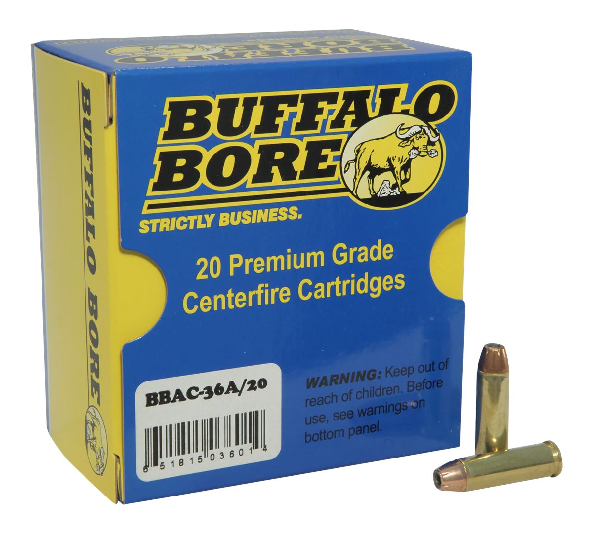 Buffalo Bore Ammunition 17A20 Heavy Strictly Business 35 Rem 220gr Semi Jac