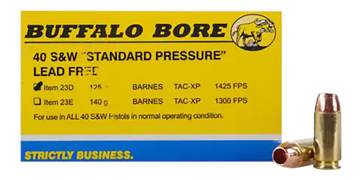 Buffalo Bore Ammunition 23D20 Standard Pressure Strictly Business 40S W 125
