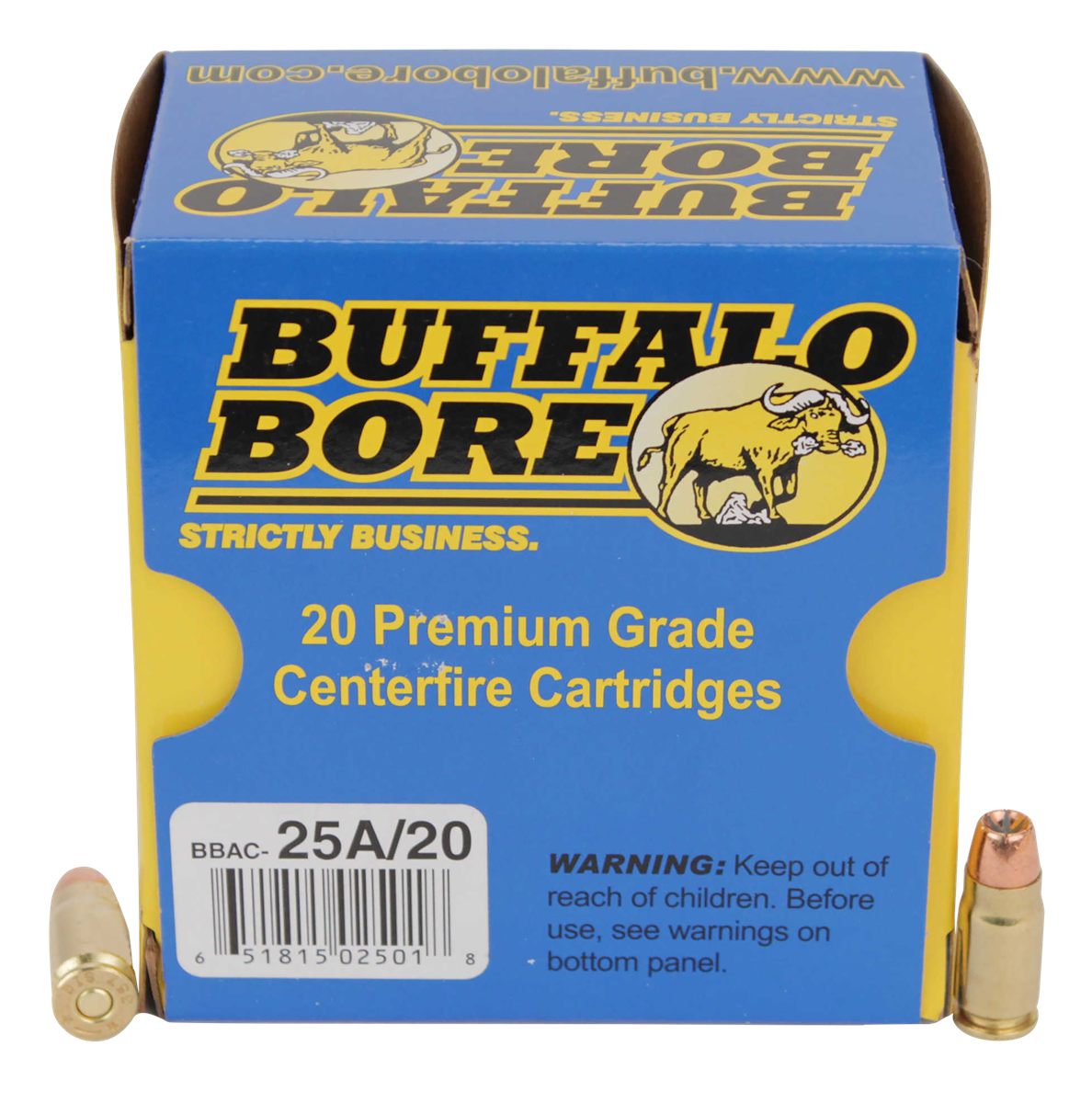 Buffalo Bore Ammunition 25A20 Heavy Strictly Business 357 Sig 125gr Jackete