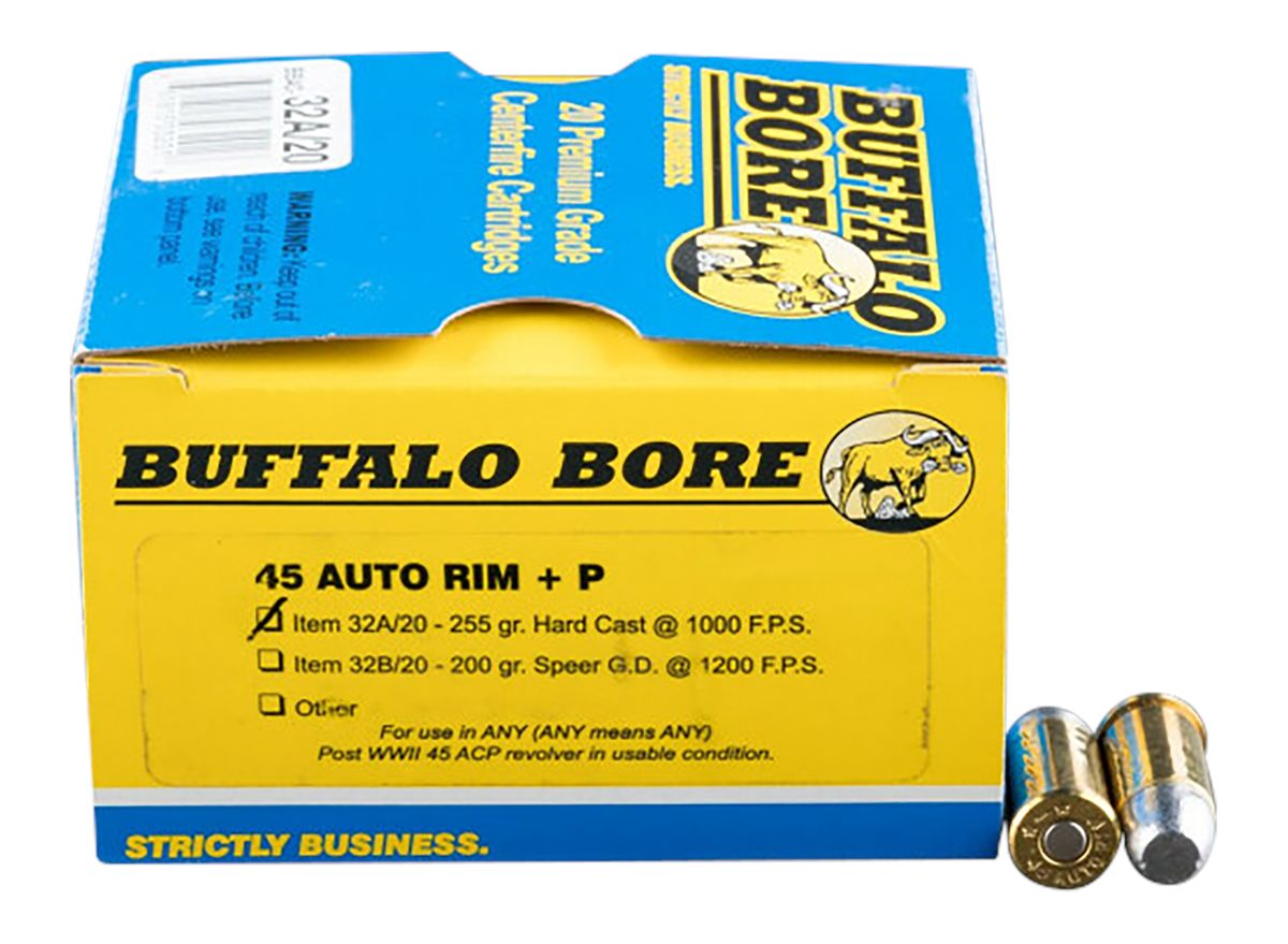 Buffalo Bore Ammunition 32A20 Personal Defense Strictly Business 45 Auto Ri
