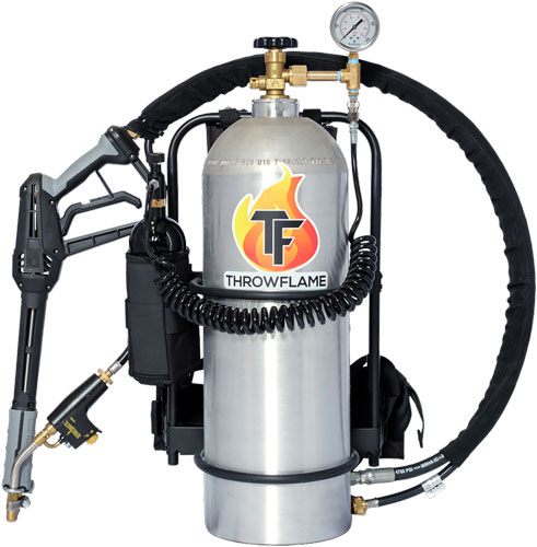 THROWFLAME X 15 FLAMETHROWER BRUSHED ALUMINUM