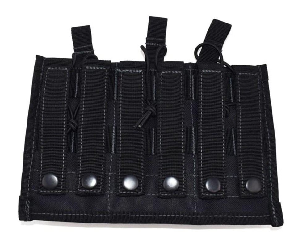 Advance Warrior Solutions AROTTMPBL Double Mag Pouch Open Top Black MOLLE view 3