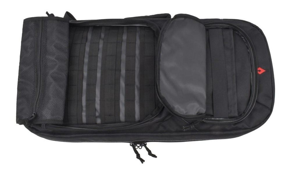 Advance Warrior Solutions 28in Handgun Case with Backpack Strap Black Grey view 2
