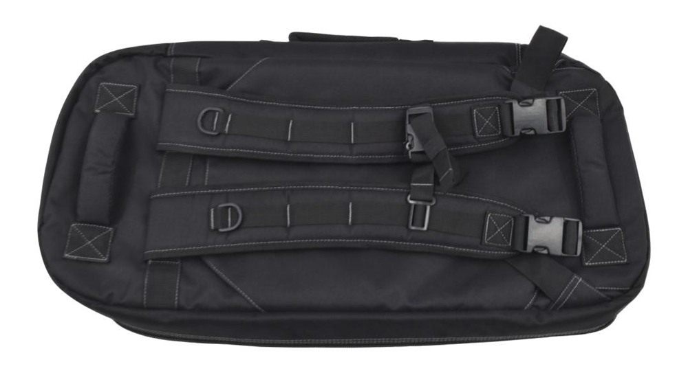 Advance Warrior Solutions 28in Handgun Case with Backpack Strap Black Grey view 3