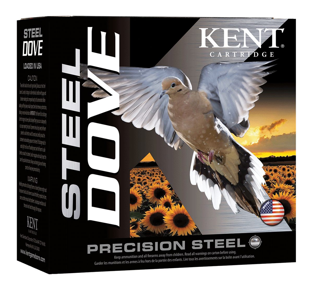 Kent Cartridge K12SD286 Steel Dove 12 Gauge 2.75in 1oz 6 Shot 25 Per Box/10