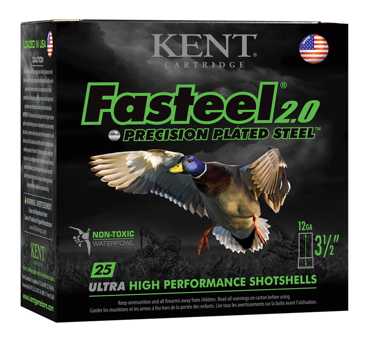 Kent Cartridge K1235FS40BB Fasteel 2.0 12 Gauge 3.50in 1 3/8 oz BB Shot 25