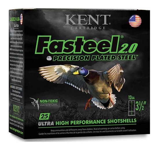 Kent Cartridge K122FS304 Fasteel 2.0 12 Gauge 2.75in 1 1/16 oz 4 Shot 25 Pe view 2