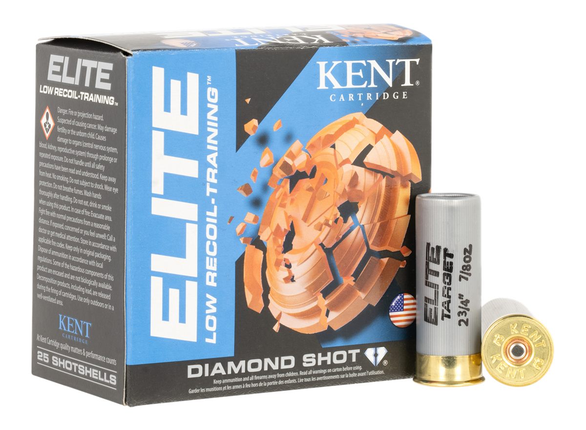 Kent Cartridge E12LB248 Elite 12 Gauge 2.75in 7/8oz 8 Shot 25 Per Box/10 Ca
