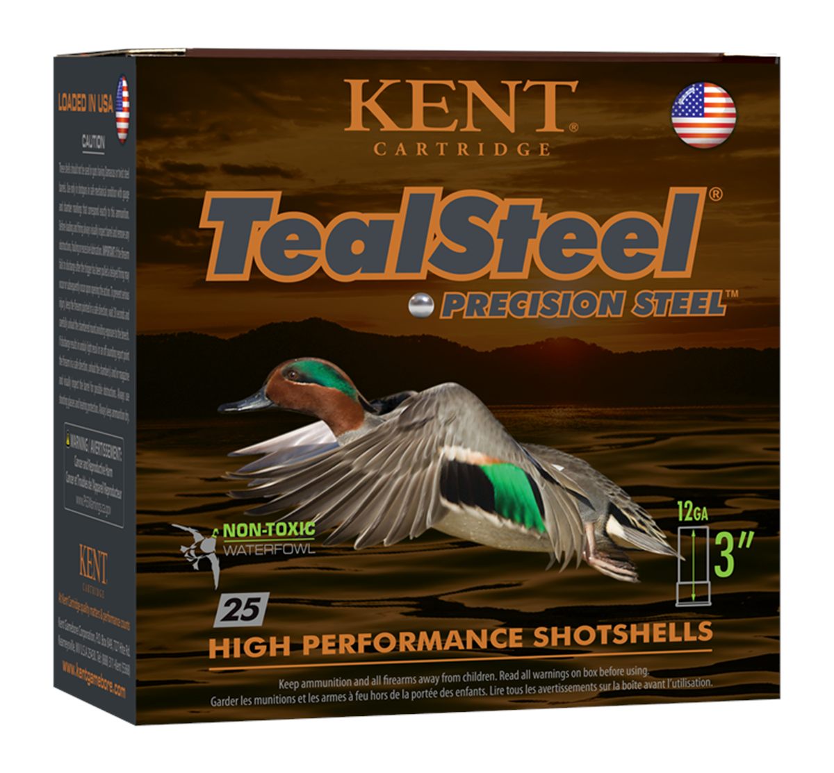 Kent Cartridge KTS123365 TealSteel Precision Steel 12 Gauge 3in 1 1/4oz 5 S