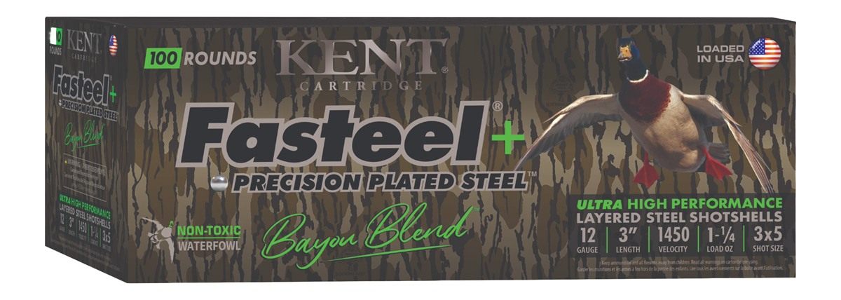 Kent Cartridge CC123FSP363X5 Fasteel + Precision Steel 12 Gauge 3in 1 1/4 o