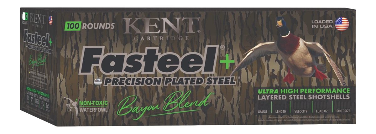 Kent Cartridge Fasteel+ Precision Plated Steel Bayou Blend Shotshells 20ga