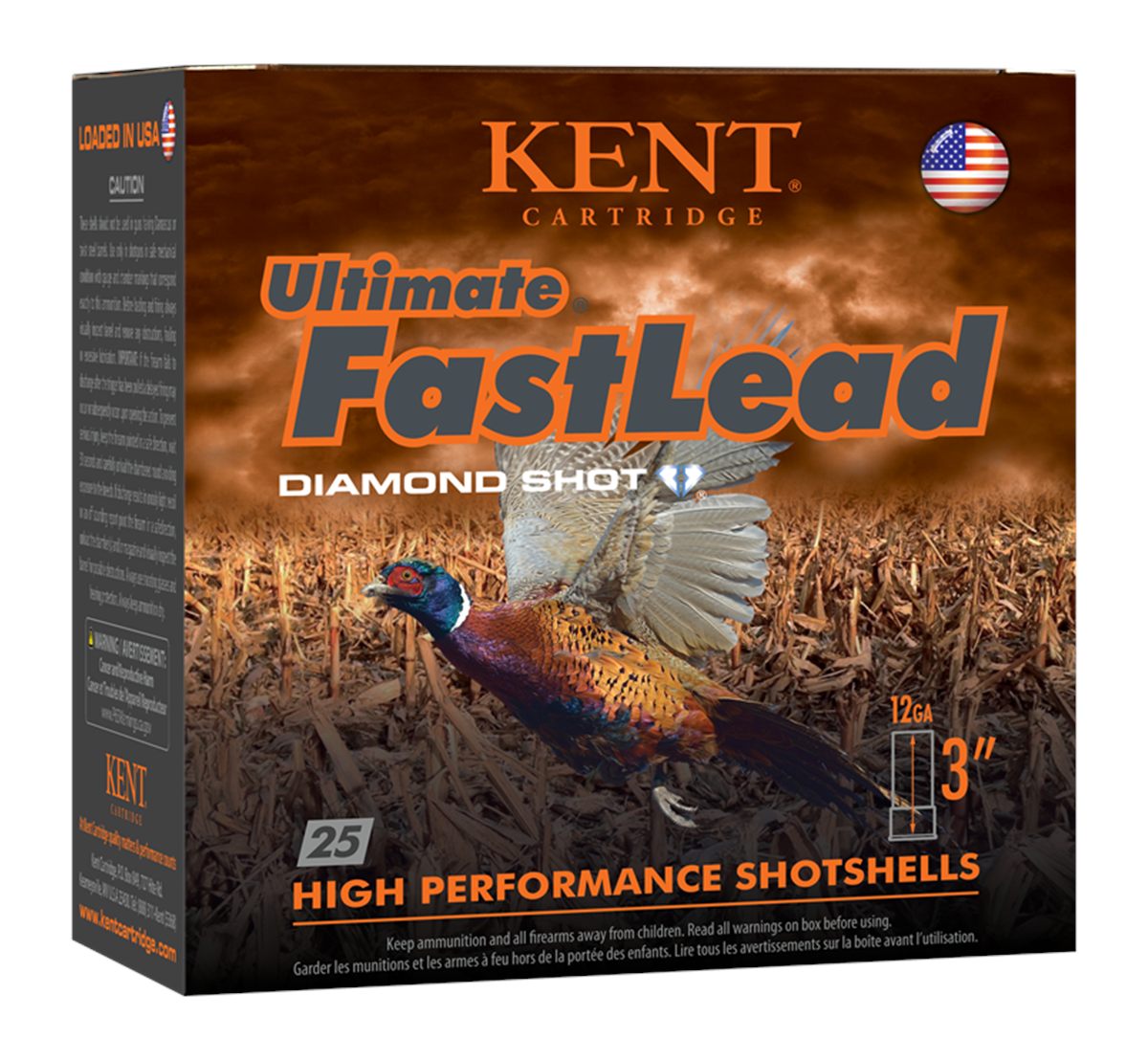 Kent Cartridge K123UFL504 Ultimate Fast Lead 12 Gauge 3in 1 3/4oz 4 Shot 25