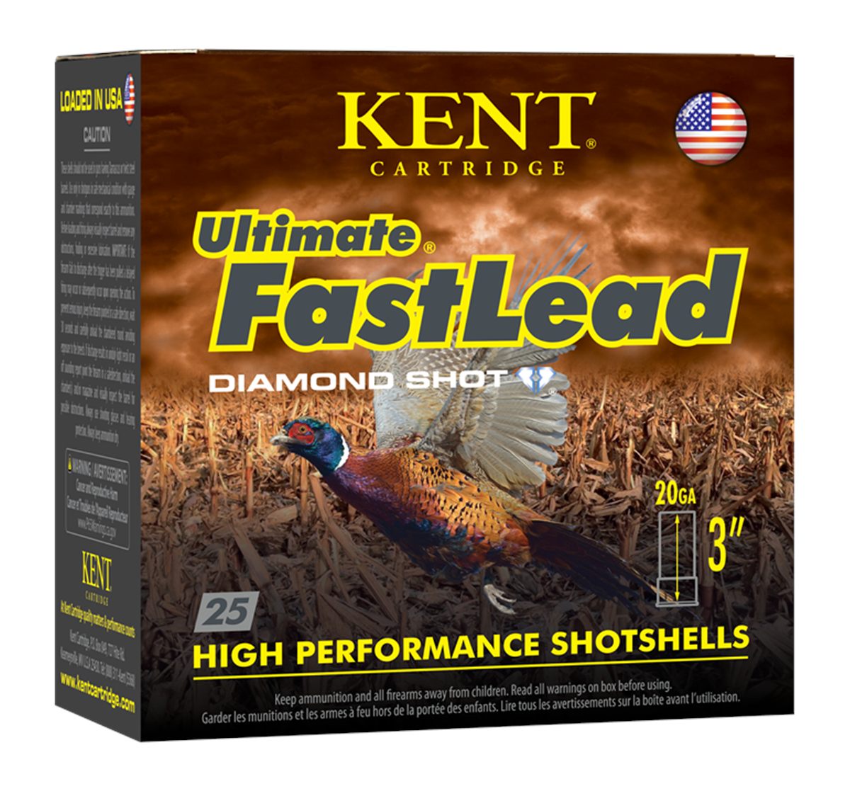 Kent Cartridge K203UFL366 Ultimate Fast Lead 20 Gauge 3in 1 1/4oz 6 Shot 25