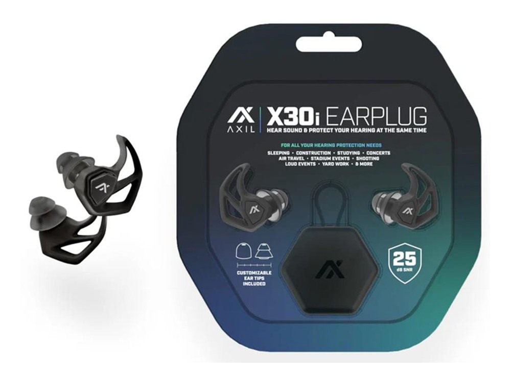 Axil X30i Noise Reduction Ear Plugs - Blaze - Hear-Through Mode Protection view 5