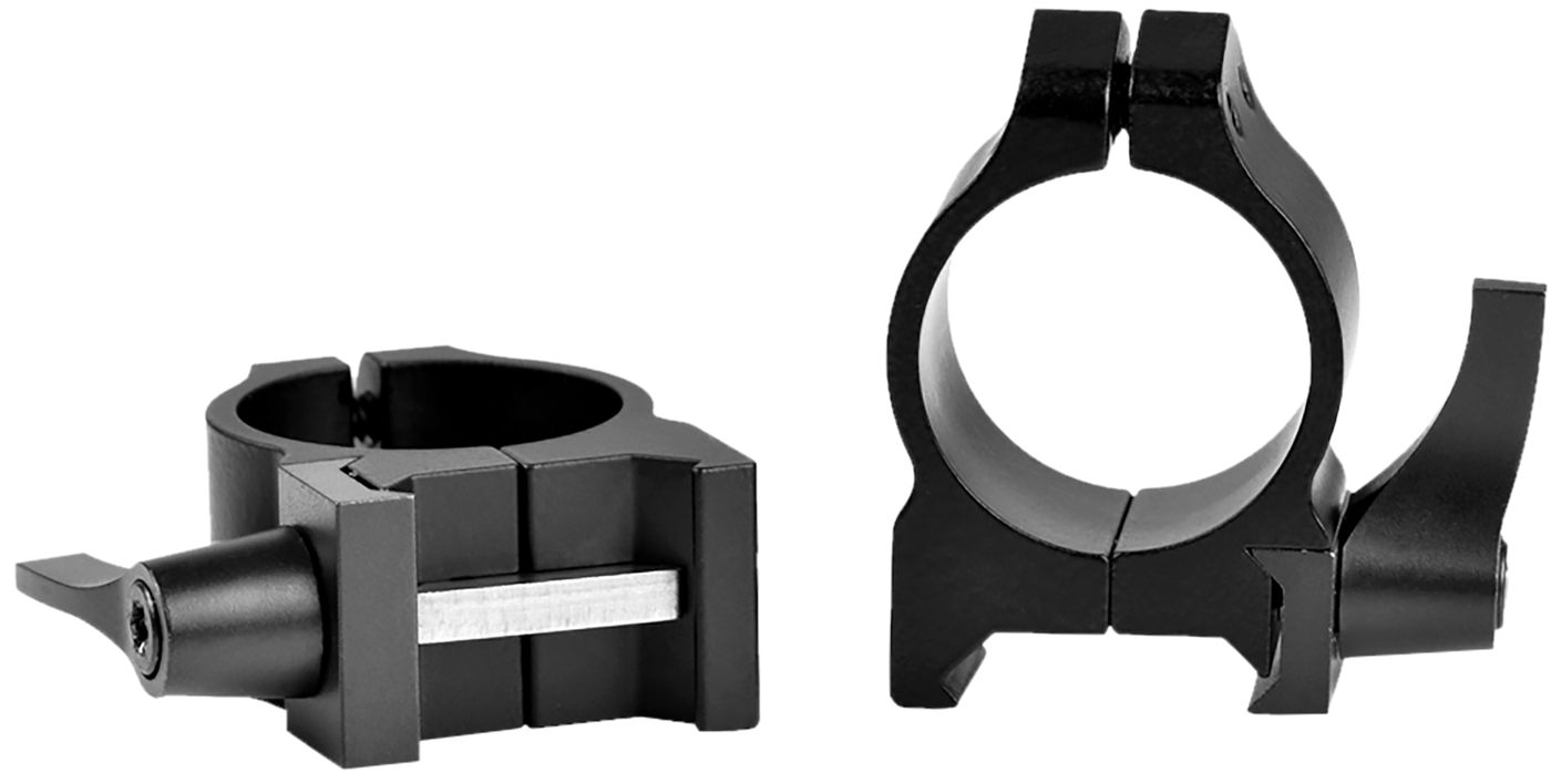 Warne 200LM Maxima Quick Detach Scope Rings, Sintered Steel, Vertical Split