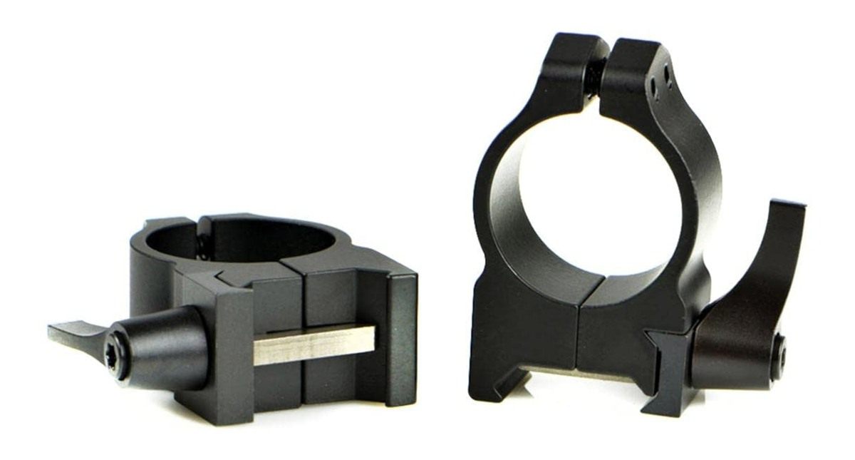 Warne 1 inch, QD, High Matte Black, Scope Optic Rings