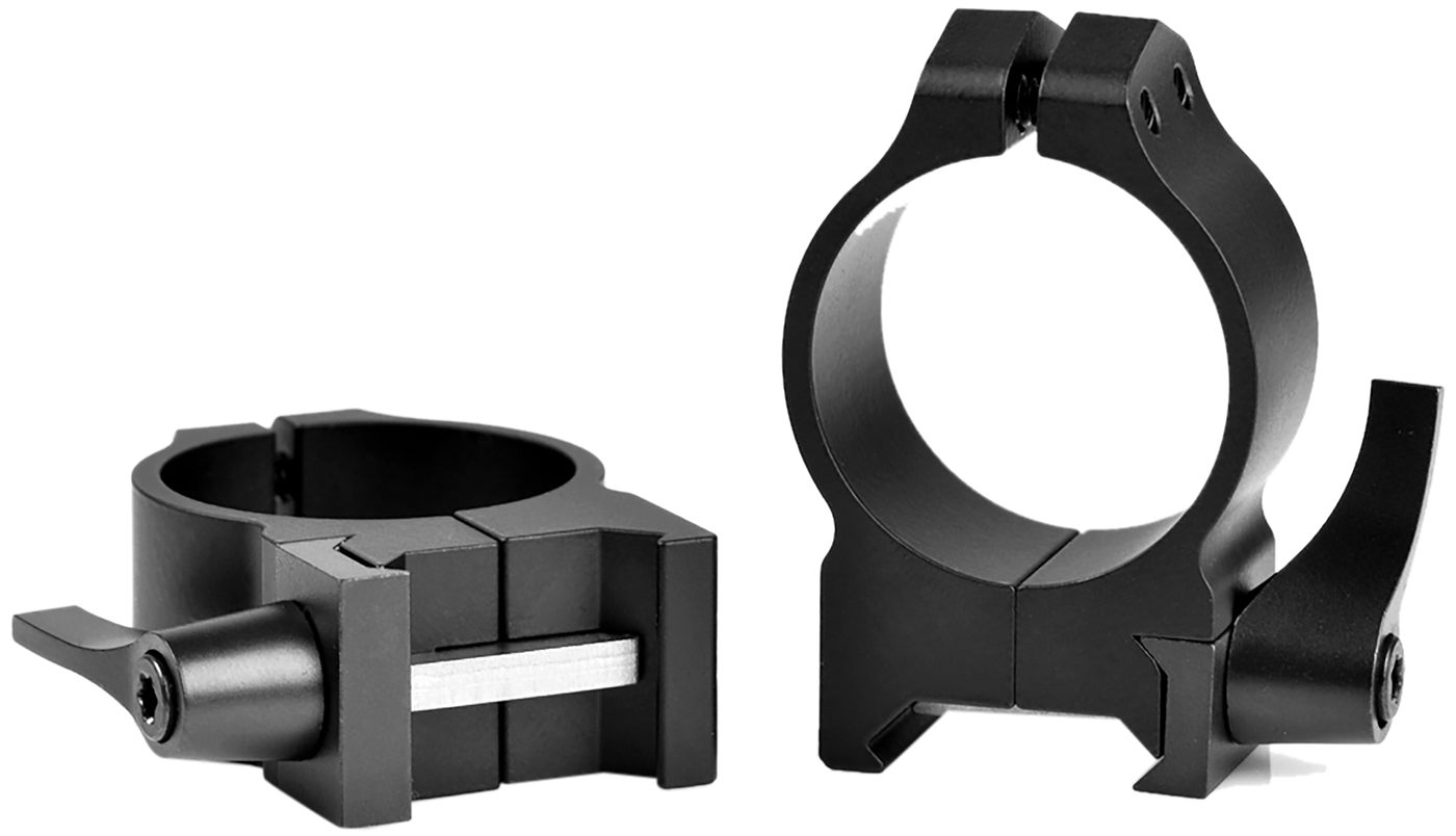 Warne 214LM Maxima Quick Detach Scope Rings, Sintered Steel, Vertical Split