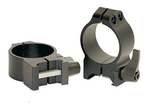 Warne 214LM Maxima Quick Detach Scope Rings, Sintered Steel, Vertical Split view 2