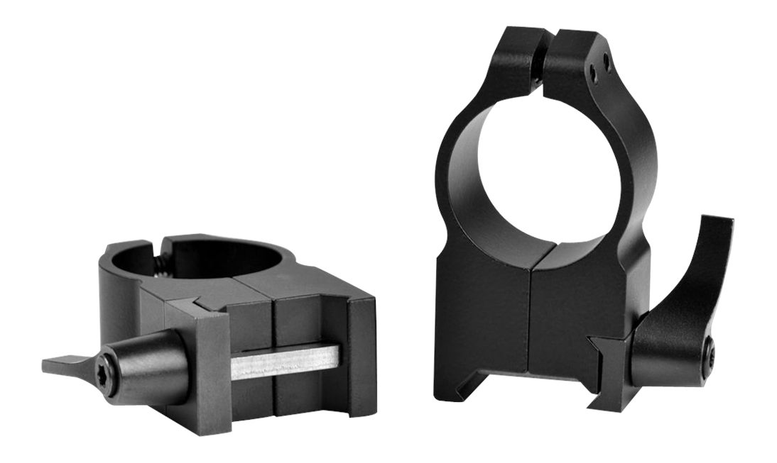 Warne 203LM Maxima Quick Detach Scope Rings, Sintered Steel, Vertical Split