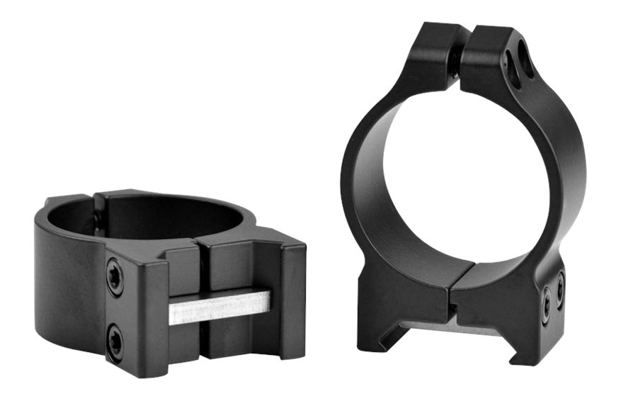 WARNE Scope Mounts Maxima, 30mm, PA, Optic Rings, Low, Matte Black