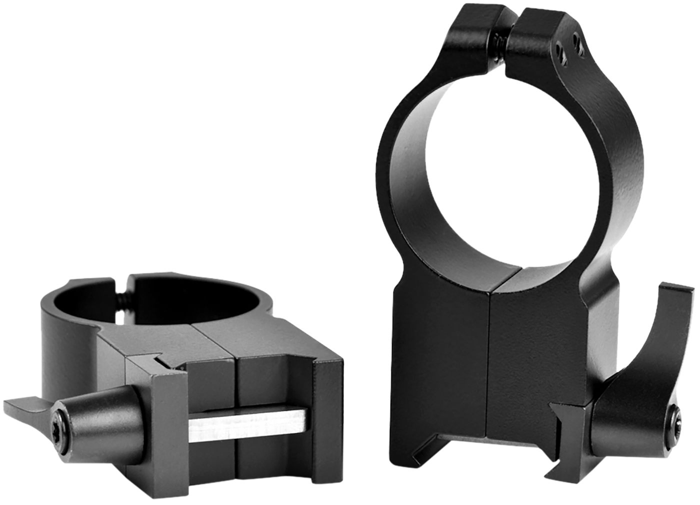 Warne 217LM Maxima Quick Detach Scope Rings, Sintered Steel, Vertical Split