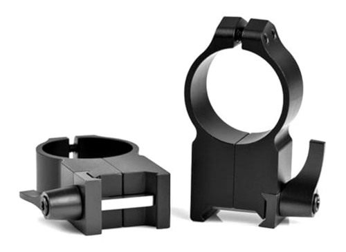 Warne 217LM Maxima Quick Detach Scope Rings, Sintered Steel, Vertical Split view 2