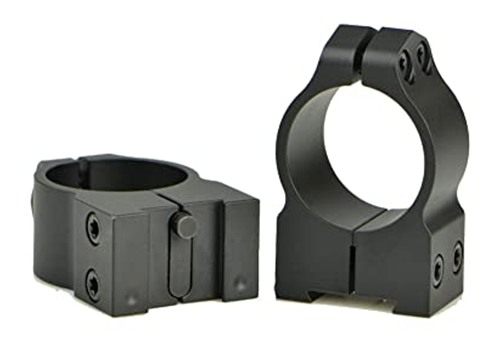 Warne 1TM Tikka Permanently Attached Scope Rings, Solid Steel, Vertically S view 3