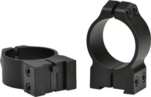 Warne 14TM Tikka Permanently Attached Scope Rings, Solid Steel, Vertically view 3