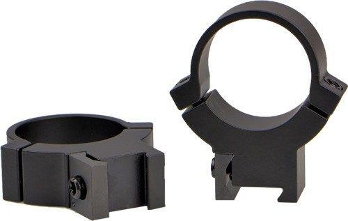 Warne 722M Rimfire Scope Rings, Solid Steel, Horizontal Split, 1 inch, High view 4