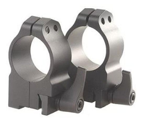 Warne 1RLM Ruger Quick Detach Scope Rings, Solid Steel, Vertically Split, 1 view 2
