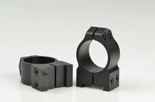 Warne 1BM CZ 550 Permanently Attached Scope Rings, Solid Steel, Vertically view 3