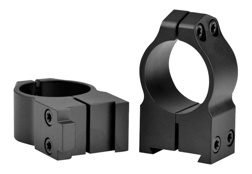 Warne 2BM CZ 550 Permanently Attached Scope Rings, Solid Steel, Vertically view 2