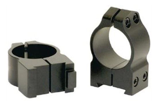 Warne 15B1M CZ Permanently Attached Scope Rings, Solid Steel, Vertically Sp view 2