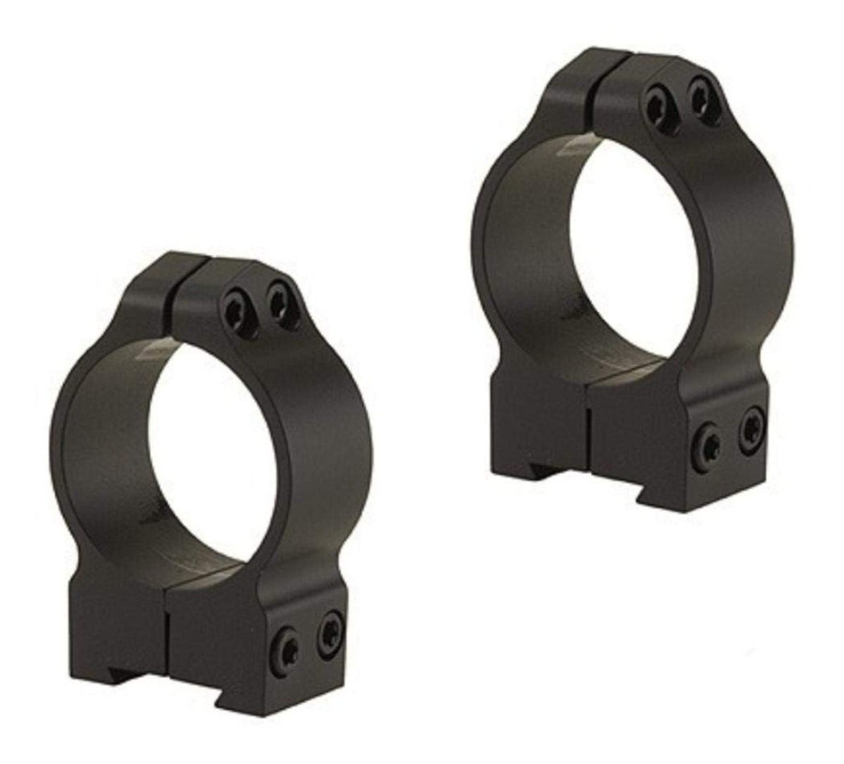 Warne 14B1M CZ Permanently Attached Scope Rings, Solid Steel, Vertically Sp