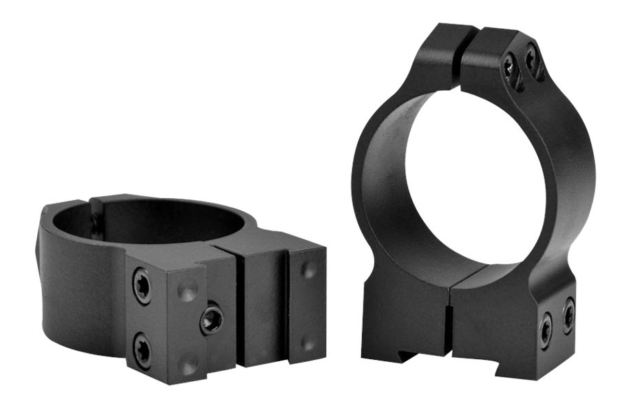Warne 14B1M CZ Permanently Attached Scope Rings, Solid Steel, Vertically Sp view 2